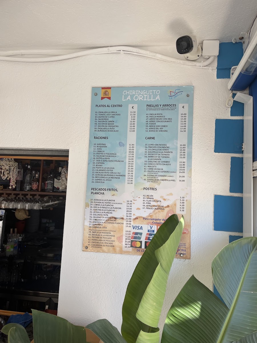 Chiringuito La Orilla Menu - Image 6